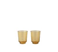 Lot de 2 Verres Muuto Raise 30 Cl Orange Brûlé