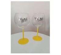 Lot de 2 Verres schweppes Cocktail Pied Jaune 50 cl neuf et officiel