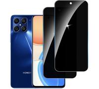 Lot De 2 Verres Trempés Anti-Espion Pour Honor X8 4g - Protection Écran Confidentialité 9h, Anti-Rayures, Anti-Bulles, Oléofuge, Haute Sensibilité, Compatible Déverrouillage Facial