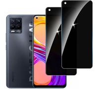 Lot De 2 Verres Trempés Anti-Espion Pour Realme 8 Pro - Protection Écran Confidentialité 9h Anti-Rayures Anti-Traces Sans Bulles Compatible Déverrouillage Facial Haute Sensibilité