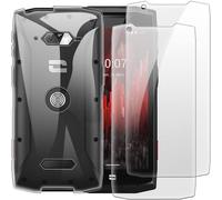 Lot De 2 Verres Trempés + Coque Tpu Compatible Avec Crosscall Core-M5, Ensemble Antichoc Avec Protection D'écran Et Étui Souple (Transparent)
