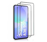 HQ-CLOUD Lot de 2 Verres Trempés Pour SAMSUNG GALAXY A36/A56 5G .Film de Protection d'écran Couverture Complète Noir - Anti Rayures - Ultra Résistant Dureté 9H