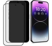 Lot de 2 Verres Trempés NOIR Pour iPhone 14 Pro Max (6,7"") .Protection d'écran Anti Rayures Résistant Dureté 9H