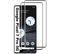 Lot de 2 Verres Trempés Pour Google Pixel 7 Pro .Protection d'écran Couverture Complète Noir Anti Rayures Résistant Dureté 9H