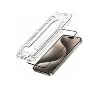 Lot de 2 Verre Trempé pour iPhone 15 Pro Max avec Cadre Applicateur 3mk Noir / Transparent