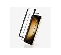 Lot de 2 Verres Trempés 9H pour Galaxy S23 Plus avec Cadre de Montage 3mk Noir / Transparent