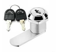 Lot de 2 verrous à came en alliage de zinc pour tiroir, armoire, boîte aux lettres, porte et meubles de sécurité avec 4 clés pour plusieurs points d'accès (20 mm)