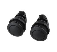 Lot de 2 verrous à pêne dormant à bouton-poussoir pour fermeture verticale de porte - Base en ABS avec boutons en plastique galvanisé, résistant à l'usure, fonctionnement sans clé à une touche pour