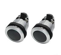 Lot de 2 verrous à pêne dormant sans clé pour porte verticale pour camping-car, yacht, meubles, tiroirs, fermeture sécurisée (noir chromé)