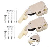 Lot de 2 verrous à ressort automatiques pour armoire et placard en métal robuste