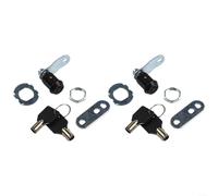 Lot de 2 verrous d'armoire à clés identiques avec clés pour portes de rangement et boîtes à outils, parfaits pour divers besoins (2,2 cm)