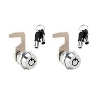 Lot de 2 verrous de boîte à outils avec clés, serrure à came tubulaire de rechange pour armoires à outils artisanales, boîtes à outils de camion, portails de métro, armoires ATM, armoires (C)