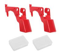 Lot de 2 verrous de déclenchement pour aspirateur, bouton d'allumage de l'aspirateur, bouton de rechange pour aspirateur (rouge)