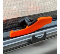 Lot de 2 verrous de fenêtre de véhicule récréatif en plastique imprimé 3D pour camping-car, compatibles avec les rails de fenêtre standard et les systèmes de fenêtre OEM (orange)