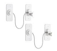 Lot de 2 verrous de fenêtre pour fenêtres en UPVC, adhésif YTOOK sans perçage, entrebâilleur de fenêtre avec clé, verrous de sécurité pour animaux de compagnie, sécurité enfant, facile à installer