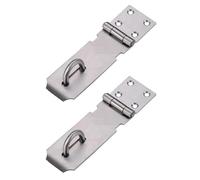 Lot de 2 verrous de porte en acier inoxydable pour porte, fenêtre, armoire, cage pour animaux domestiques (10,2 cm)