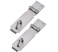 Lot de 2 verrous de porte en acier inoxydable pour porte, fenêtre, armoire, cage pour animaux domestiques (12,7 cm)