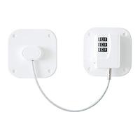 Lot de 2 verrous de réfrigérateur - Serrure de réfrigérateur à combinaison robuste, serrure de sécurité enfant/bébé pour armoires, placards, tiroirs, fenêtres et plus encore, facile à installer et à utiliser (blanc)