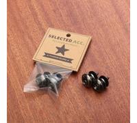 Lot de 2 verrous de sangle de guitare avec boutons à vis sécurisés pour guitare électrique, acoustique, basse, ukulélé, chevilles en métal argenté (titane)