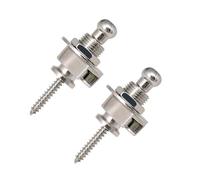 Lot de 2 verrous de sangle de guitare avec boutons antidérapants en métal pour guitare électrique et basse