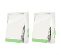 Lot de 2 verrous de sécurité pour porte coulissante pour enfants conçus pour minimiser les risques et améliorer la sécurité (vert)