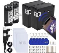 Lot de 2 verrous électroniques RFID invisibles pour armoire, coffre, tiroir, placard, refroidisseur de vin ou boîte à outils