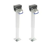 Lot de 2 vestes de support RV - 1500 kg - Acier galvanisé - Poignée à | Hauteur réglable 443-685 mm, course 260 mm, pour caravanes, remorques et véhicules légers, robuste et résistant à la