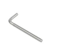 Lot de 2 vis d'ancrage à angle droit en forme de L M6 en acier inoxydable 304(80mm)