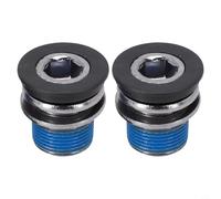 Lot de 2 vis de bras de manivelle M15 pour axe ISIS pour Bosch eBike, filetage 15 mm, longueur 22 mm, acier galvanisé noir (2 pièces)