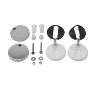 Lot de 2 vis de charnière de siège de toilette, boulons de fixation en acier inoxydable pour remplacement de montage supérieur, charnières à broche de 8 mm pour fixation murale et fixations de