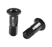 Lot de 2 vis de guidage de dérailleur arrière en alliage d'aluminium M5 x 14,2 mm pour boulon de roue, compatible avec fixation de composants de vélo de montagne (noir)