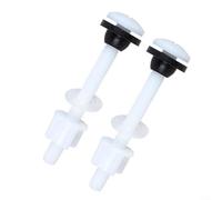 Lot de 2 vis de montage pour réservoir de toilettes, kit de fixation pour siège de toilette, ensemble de coussinets en caoutchouc mousse pour installation de toilettes, kit de réparation de charnière