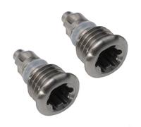 Lot de 2 vis de purge pour levier de frein de vélo avec anneau torique pour Magura MT2MT4 MT5 MT7 MT8 | Pièces de rechange en alliage de titane noir (titane)