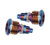 Lot de 2 vis de purge pour levier de frein de vélo avec anneau torique pour Magura MT2MT4 MT5 MT7 MT8 | Pièces de rechange en alliage de titane noir (bleu)