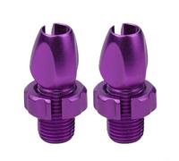 Lot de 2 vis de réglage du levier de frein M10 en alliage d'aluminium pour étrier cantilever traditionnel et vélos de frein V (violet)