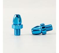 Lot de 2 vis de réglage du levier de frein M10 en alliage d'aluminium pour traction centrale et frein à étrier (bleu)