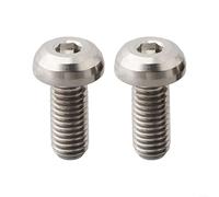Lot de 2 vis de support de bouteille de vélo M5 x 12 mm - Boulons de rechange en alliage (titane)