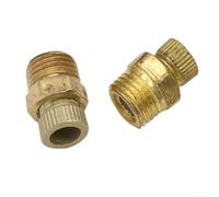 Lot de 2 vis de valve de vidange en laiton pour compresseur d'air, bouchon de purge silencieux à dégagement rapide pour réservoir d'eau, petits accessoires de pompe à air pour évacuation de l'humidité