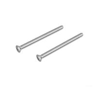 Lot de 2 vis en acier inoxydable, boulons à tête plate de 7,1 x 0,9 cm, vis de garniture résistantes à la rouille, ajustement sûr pour installation d'évier de salle de bain de style américain