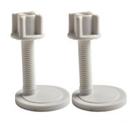 Lot de 2 vis et écrous de charnière pour siège de toilette, pour boulons de fixation supérieure et inférieure en plastique, pour une installation facile, accessoires de rechange pour salle de bain
