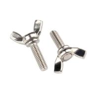 Lot de 2 vis papillon en acier inoxydable M8/M10 for le bricolage électrique Fixation sans outil(Silver,40mm)