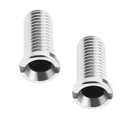 Lot de 2 vis pour panier d'évier de cuisine, vis creuse en acier inoxydable 304, filetage fileté pour déchets M12 x 25 mm pour évier