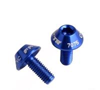 Lot de 2 vis pour porte-bidon en alliage d'aluminium usiné CNC, 12 mm de long, pour une meilleure performance de vélo (bleu)