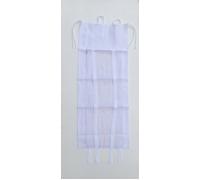 Lot de 2 Voilages 60x160cm Stores Enrouleurs Tissu imprimé Virginie Blanc