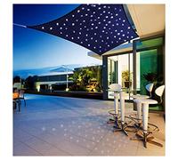 Lot de 2 Voile d'ombrage rectangulaire avec protection UV à 95 % - Matériau imperméable avec cordes incluses - Pour jardin, terrasse, balcon - Bleu (200 x 300 cm)