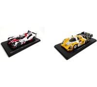 - Lot de 2 Voitures 24h Le Mans Spark 1/43 Toyota TS050 Hybrid (2017) + Porsche 956 (1984) - LM01+03