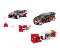 Lot de 2 Voitures Citroën Rallye DS3 WRC 1/24 et C3 WRC 1/28