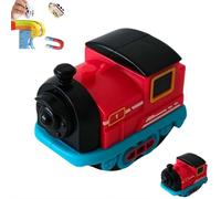 Lot de 2 voitures de train électriques de rechange, lot de 2 voitures de train supplémentaires rechargeables par USB, rail flexible, non autonome, rails et câble non inclus, pour une utilisation avec