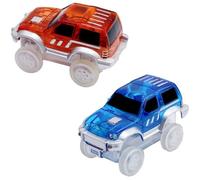 Lot de 2 voitures lumineuses pour le Circuit Flexible et Lumineux