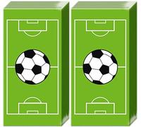Lot de 2 x 10 mouchoirs en papier - Pour enfant - Coupe du monde de football